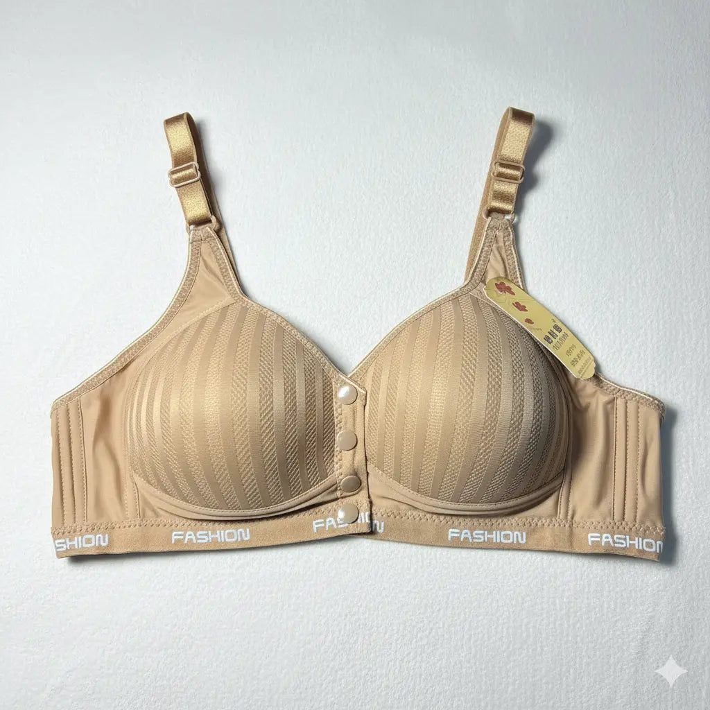 Pack Of 3 Bra Ultra-Comfort Padded Button Bra for Women